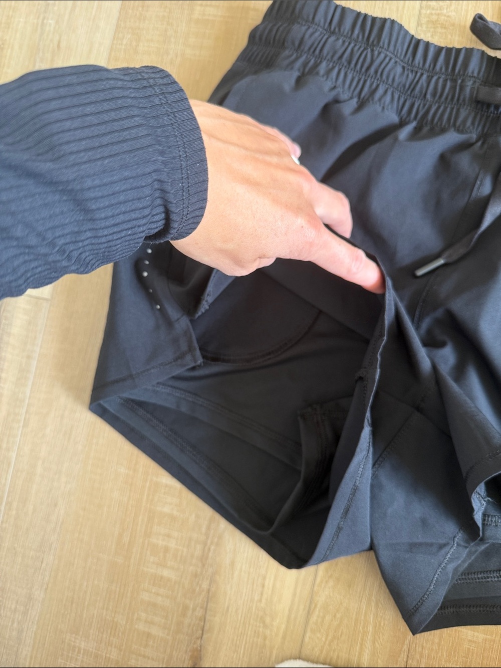 Layers Athletic Drawstring Shorts - Picture 5 of 6